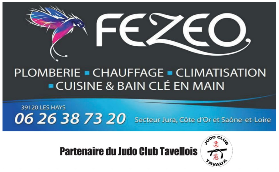 Nouveau Partenaire du Judo Club Tavaux : FEZEO